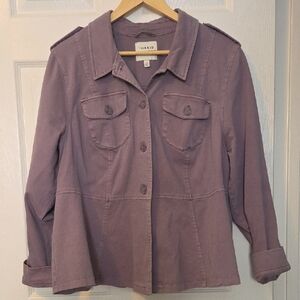 Torrid Lavender Utility Jacket for Women